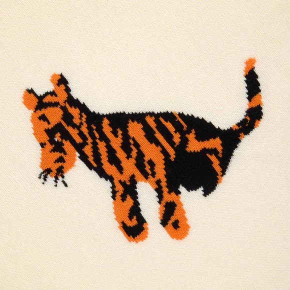 Rowing Blazers TIGGER CASHMERE SWEATER IVORY - Picture 4 of 4